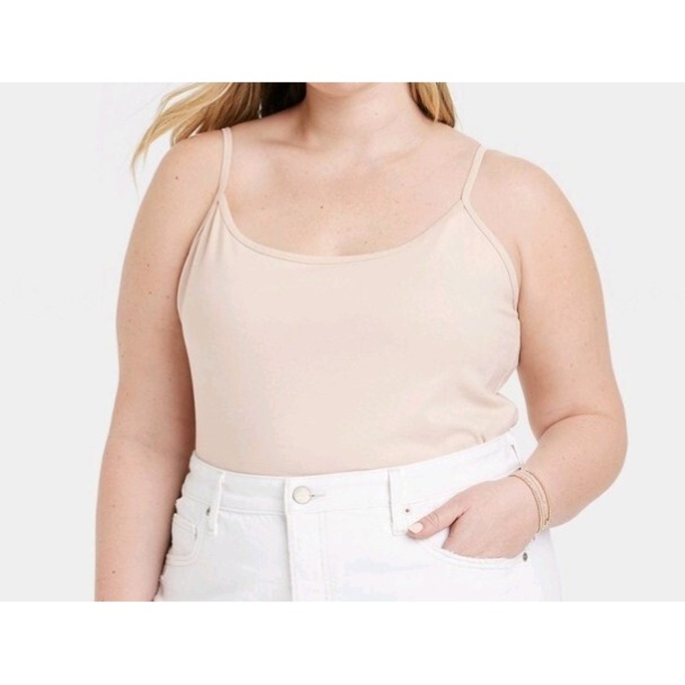 NEW Women's Plus Camisole - Universal Thread size 4X khaki